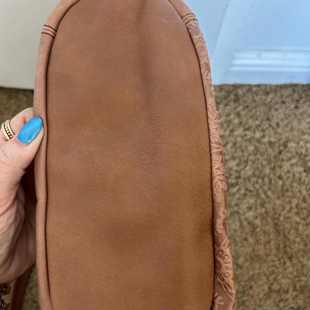 The Sak SEQUOIA Tobacco Embossed Hobo Bag NEW - Picture 9 of 11